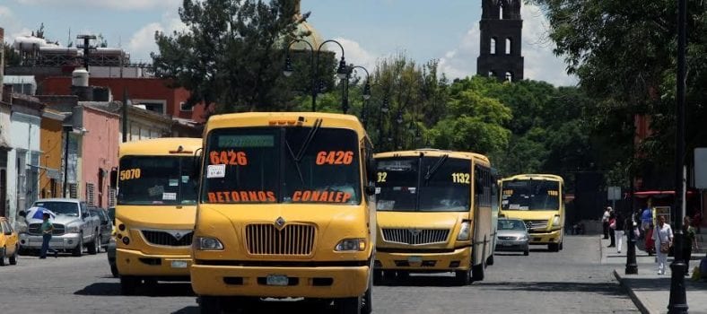 transporte colectivo en SLP