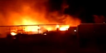 Incendio en Villa de Pozos