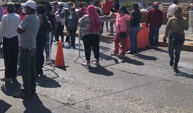 manifestación de comerciantes